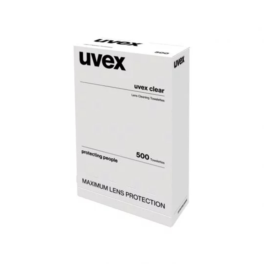 UVEX LENS CLEANER WIPES (BOX 500) 