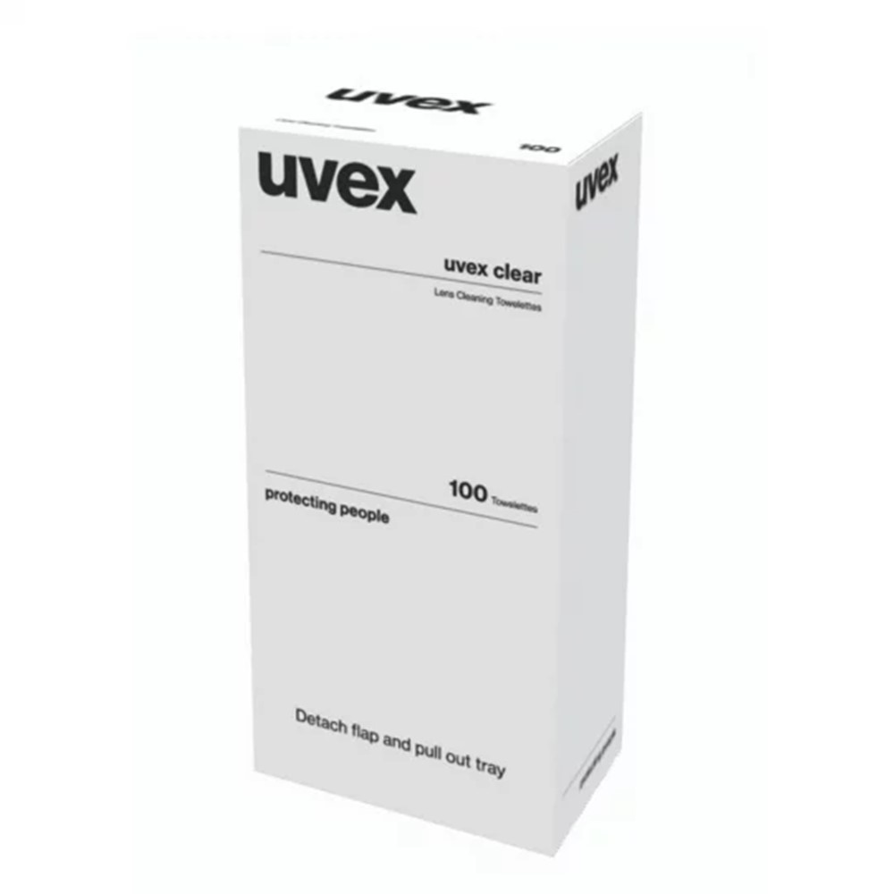 UVEX LENS CLEANER WIPES (BOX 100) 