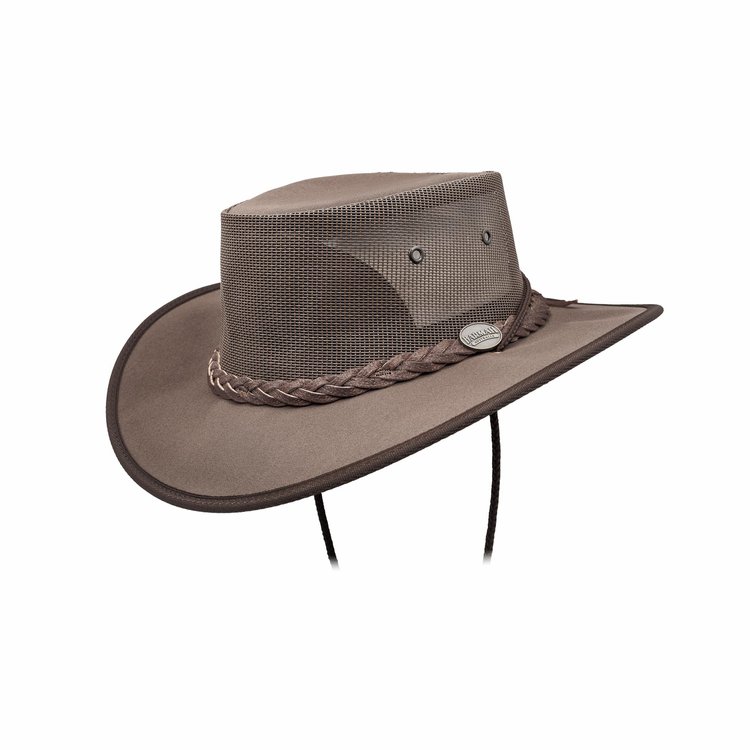CANVAS DROVER BROWN SIZE 2XL -POLY COTTON CANVAS, CHIN CORD
