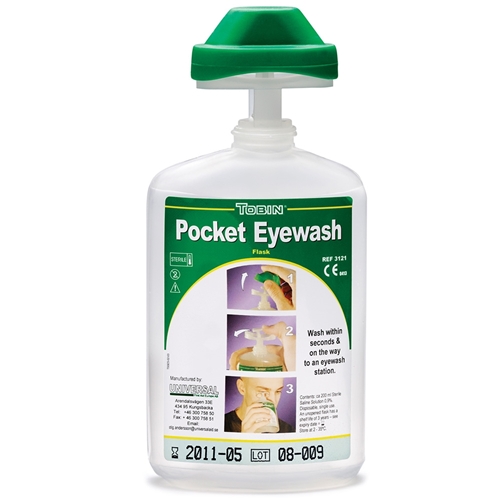 TOBIN POCKET EYEWASH BOTTLE - 200ML STERILE SALINE