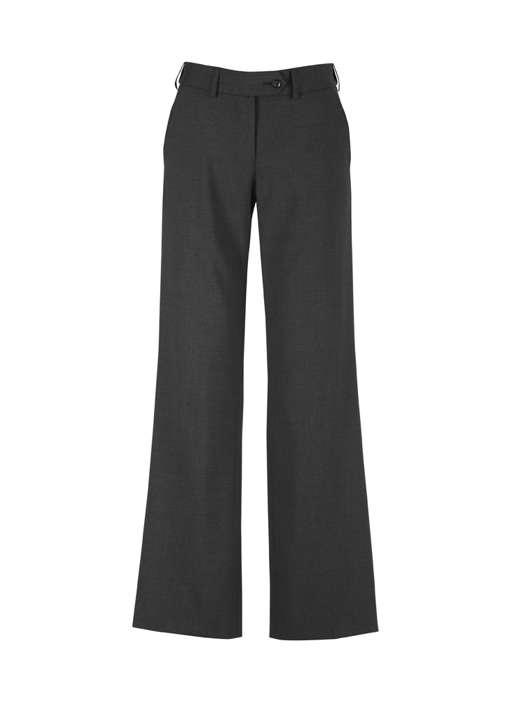 PANT LADIES MID RISE CHARCOAL S10 ADJUSTABLE WAIST