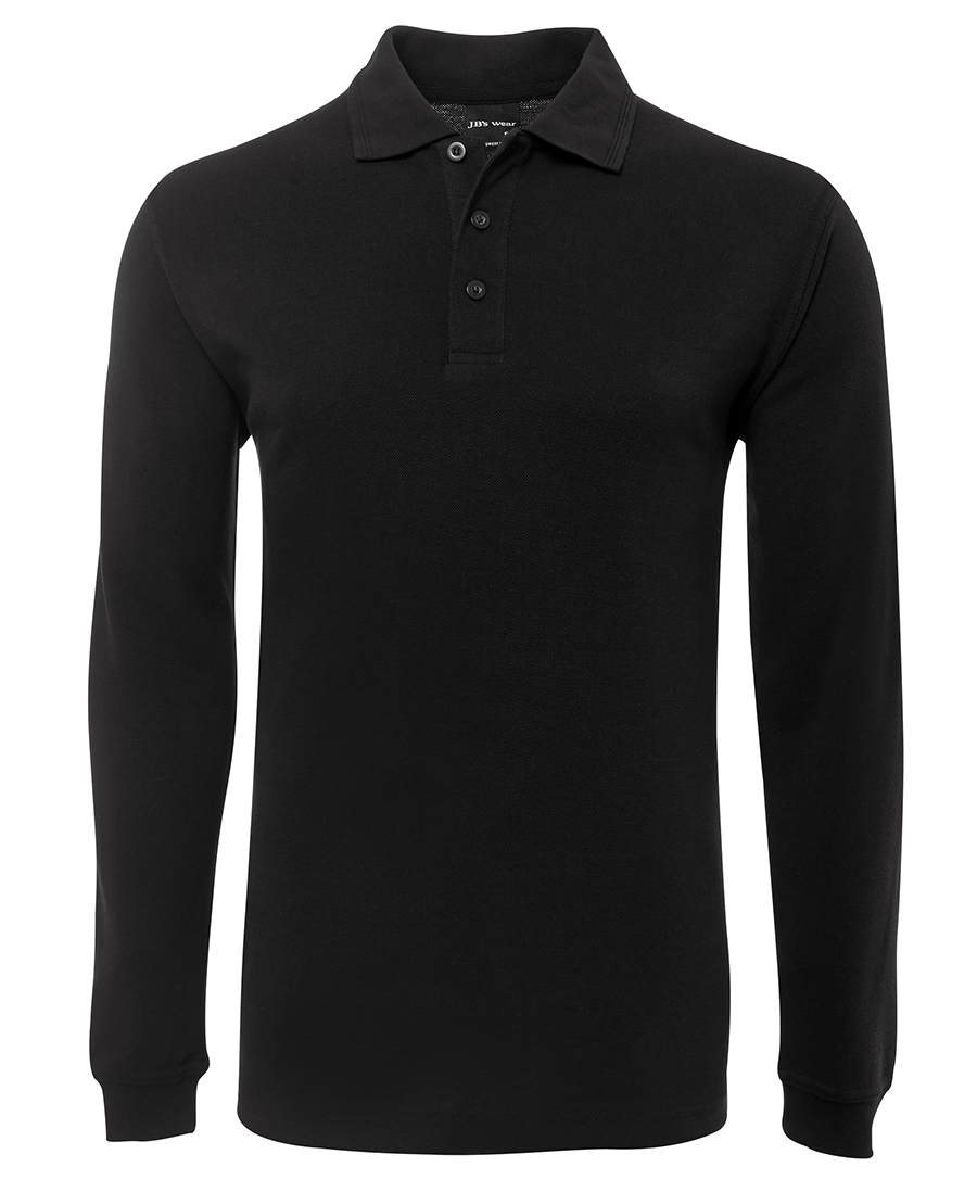 POLO L/S SIGNATURE BLACK 2XL -