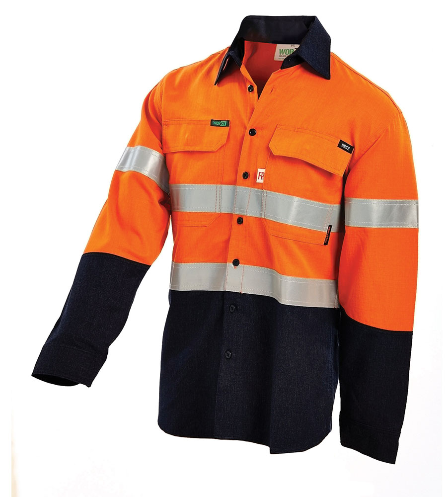 SHIRT HI VIS RIPSTOP F/R HRC2 O/N 2X LOXY FR TAPE PARVOTEX 215G