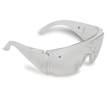 SAFETY GLASS VISITORS CLEAR LENS SINGLE PAIR