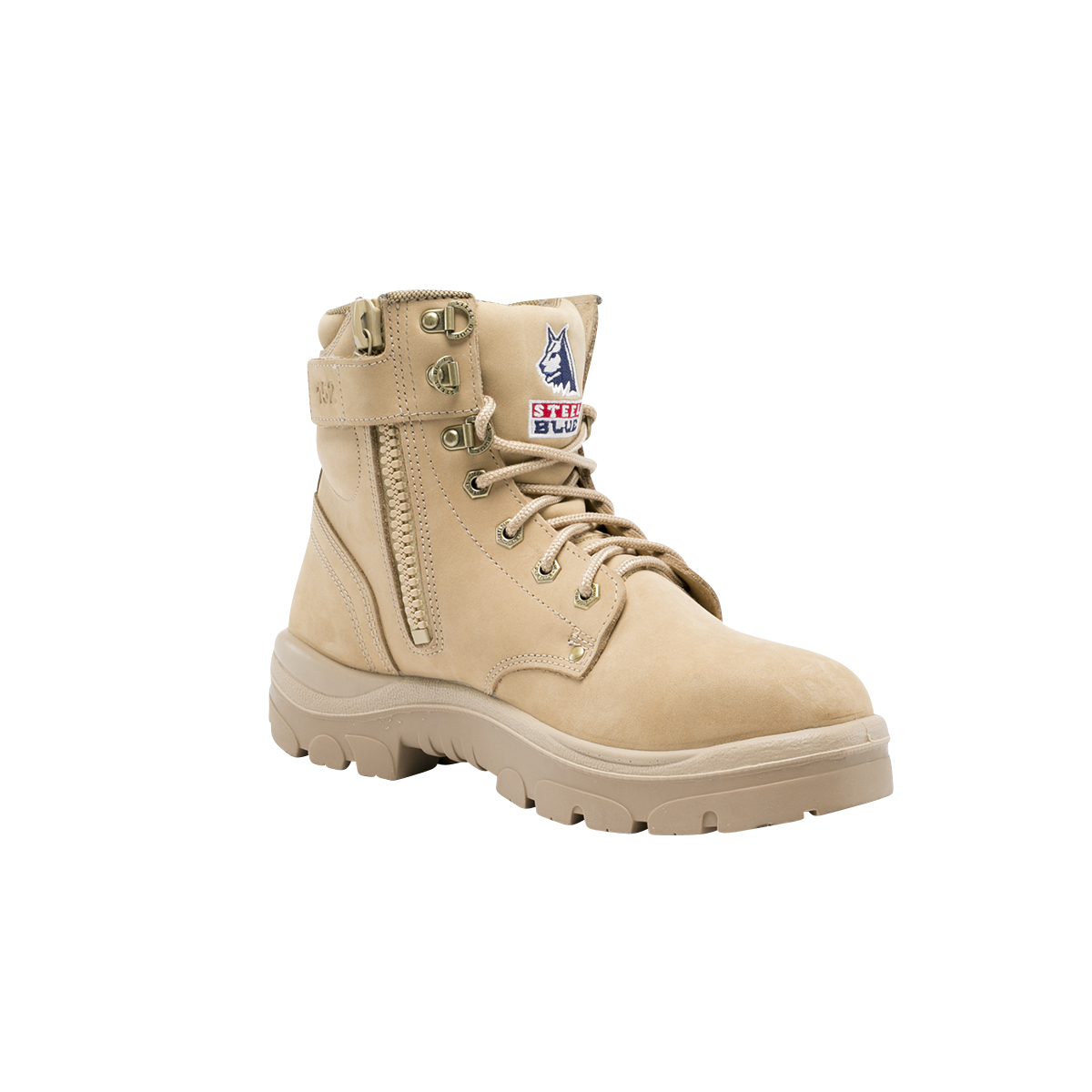 SAFETY BOOT ARGYLE LACE & ZIP S10 - ANKLE SAND
