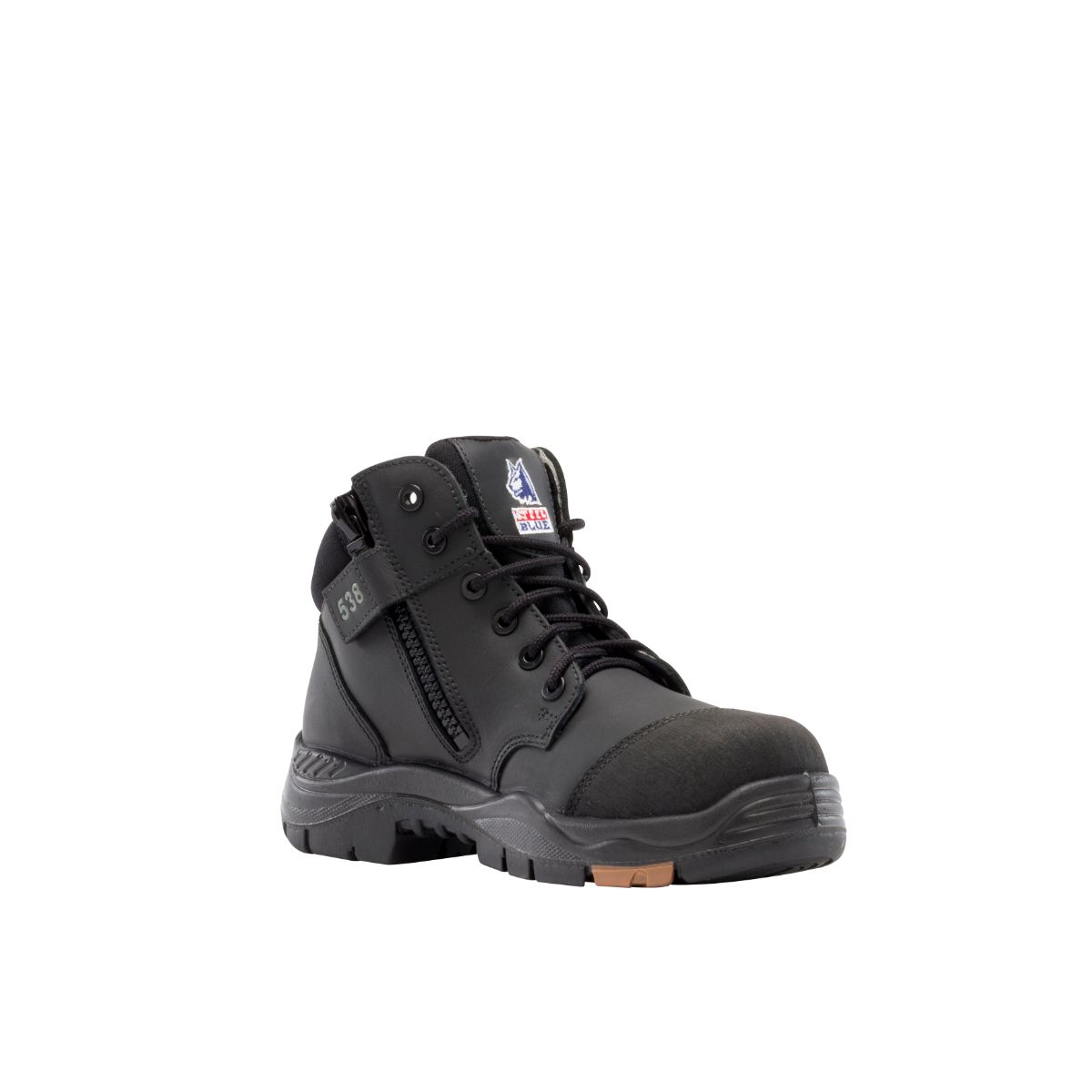 BOOT PARKES COMPOSITE BLACK S10 - ZIP SIDED, SCUFF GUARD