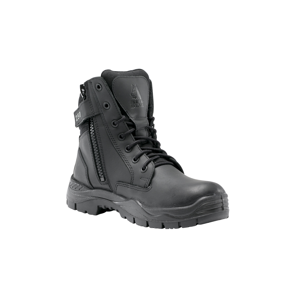 RESPONSE BOOT ENFORCER S10 -BLACK ANKLE HEIGHT LACE & ZIP