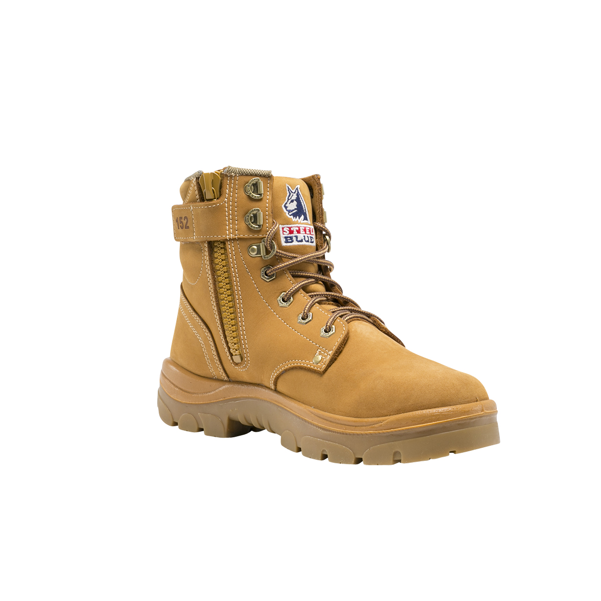 SAFETY BOOT ARGYLE NITRILE ZIP S10 -ANKLE HEIGHT LACE WHEAT