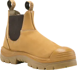 BOOT HOBART WHEAT BUMP CAP 10 -PULL ON TPU STEEL TOE CAP