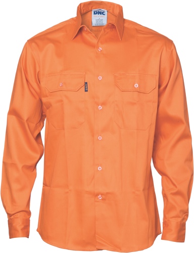 SHIRT COTTON FR/ARC RATED ORA 2XL ATPV: 6.8 Cal/cm2 HRC: 1