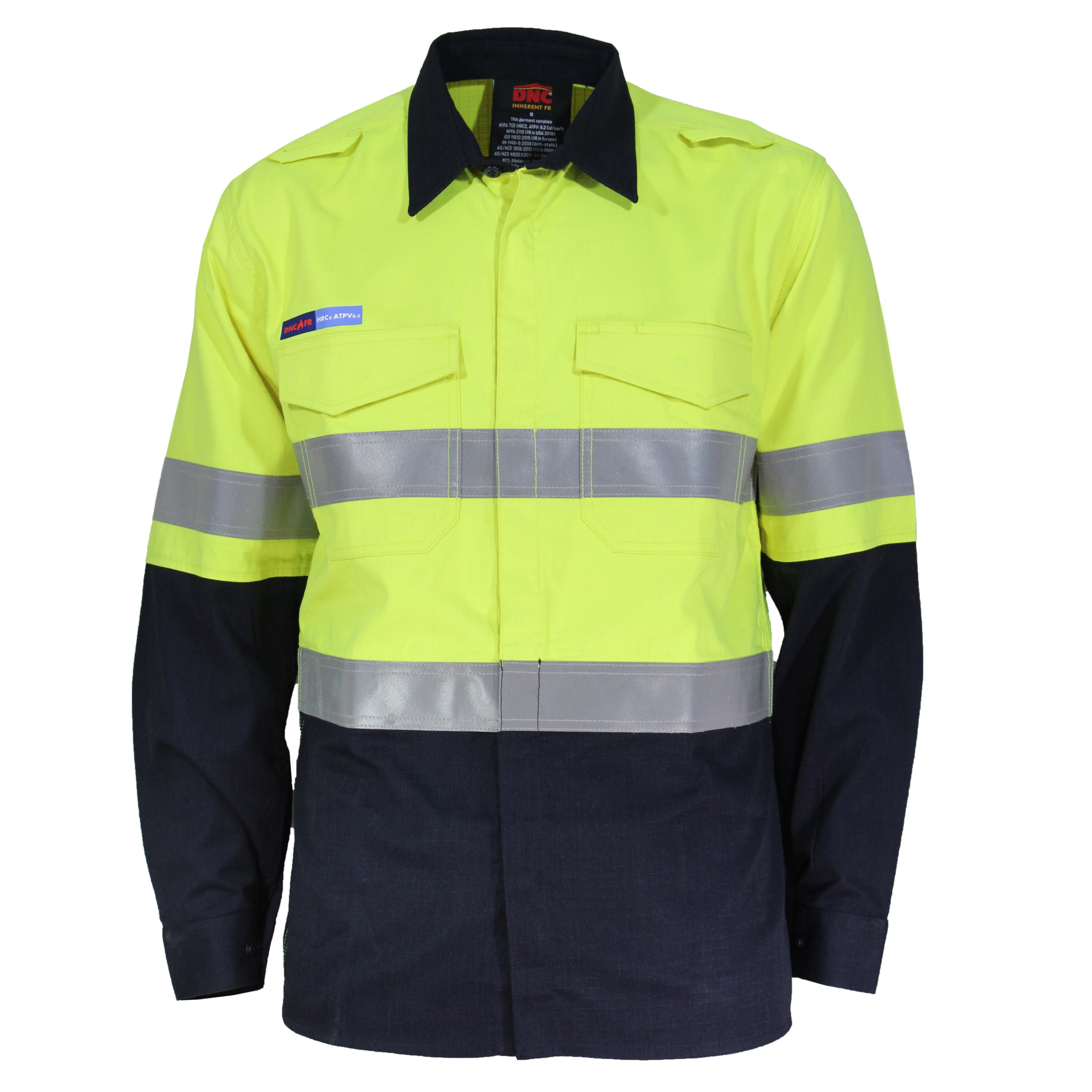 SHIRT INHERENT FR PPE2 Y/N TAPED 2XL -230gsm RIPSTOP VENTED