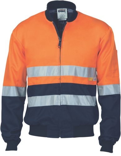 JACKET COT/DRILL BOMBER R/T O/N 2XL -190GSM COTTON