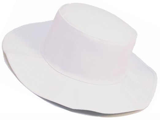 HAT WIDE BRIM WHITE SIZE 2XL 