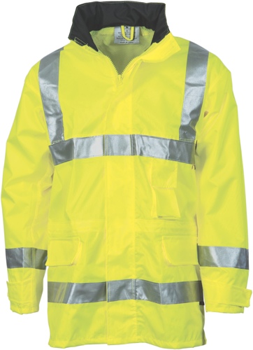 RAIN JACKET BREATHABLE YELLOW TAPED SIZE 2XL