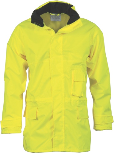 RAIN JACKET HI VIS YELLOW 2XL BREATHABLE 