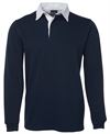 JBS MENS RUGBY NAVY/WHITE SIZE XL -350GSM RUGBY KNIT FABRIC