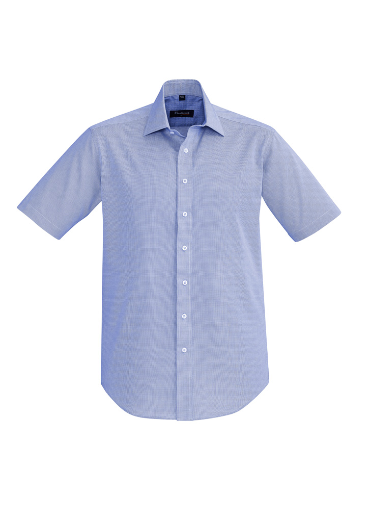 SHIRT MENS HUDSON S/S BLUE 2XL -