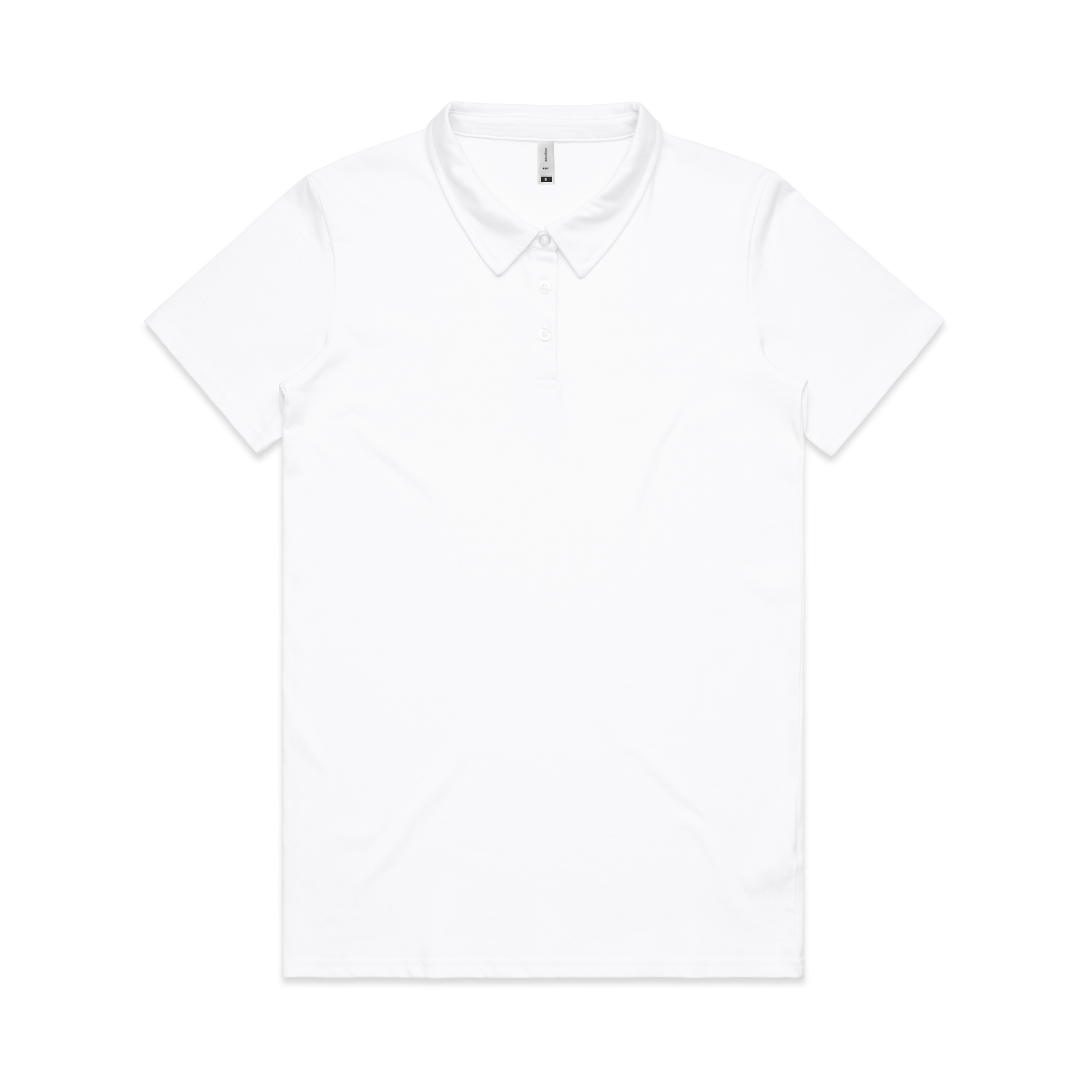 POLO LADIES ASC AMY WHITE SIZE 2XL -100% COMBED COTTON 180gsm