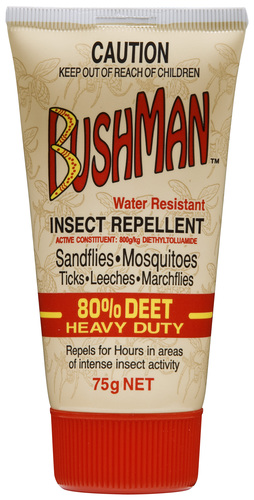 BUSHMAN INSECT REPEL 80% DEET 75G 