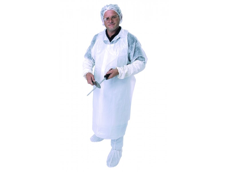 DISPOSABLE PLASTIC APRON WHITE CARTON OF 500