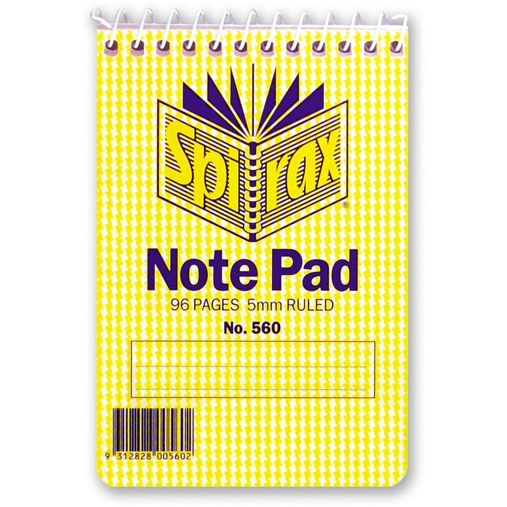 NOTEBOOK SPIRAX A7 96PG T/O POCKET