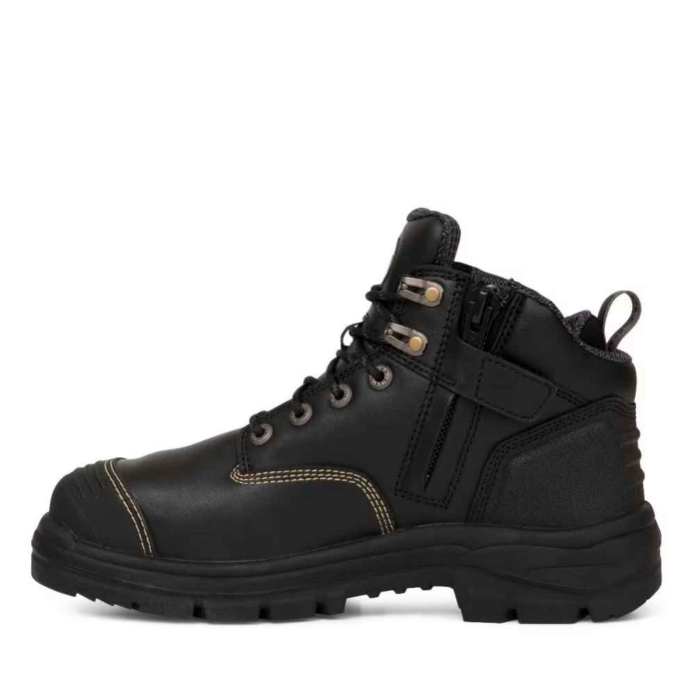 AT55 HIKER LACE/ZIP BLACK S10 -130mm STEEL TOE C/W BUMP CAP