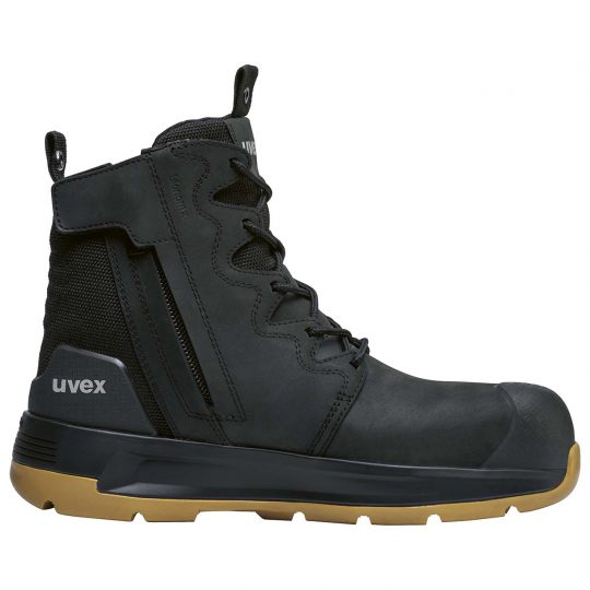 UVEX 3 X-FLOW ZIP BLACK AU/UK 10 -COMPSITE ELECTRICALLY RESISANT EH