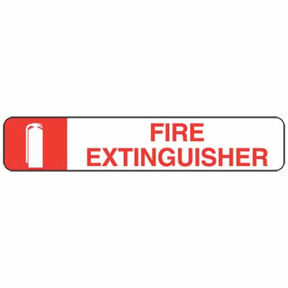 SIGN FIRE EXTINGUISHER 300X100 SELF ADHESIVE