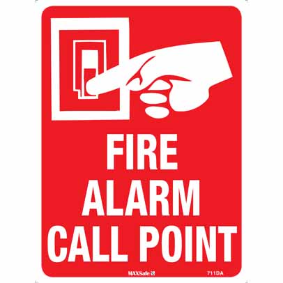 FIRE ALARM CALL POINT 600 X 450 METAL