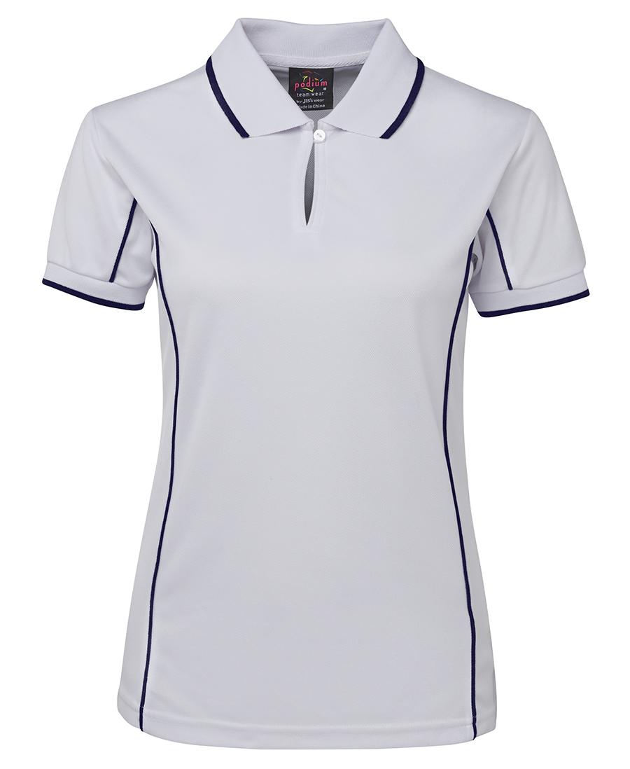 POLO LADY PIPING WHITE/NAVY S12 