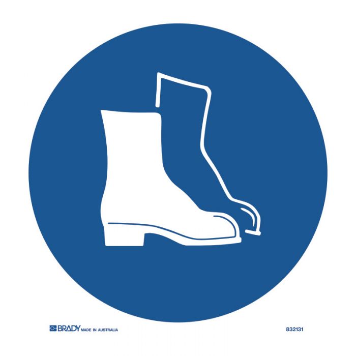 FOOT PROTECTION MANDATORY PICTOGRAMS 200Dia