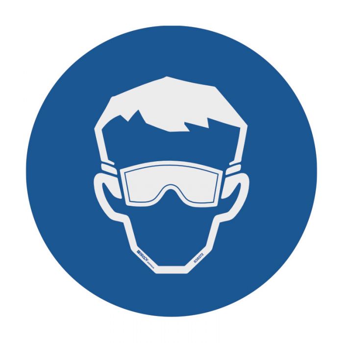 SAFETY GOGGLES MANDATORY PICTOGRAMS 200Dia