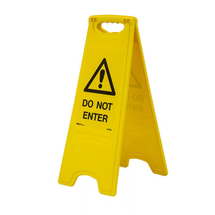 DO NOT ENTER -FLOOR STAND YELLOW 280X670MM