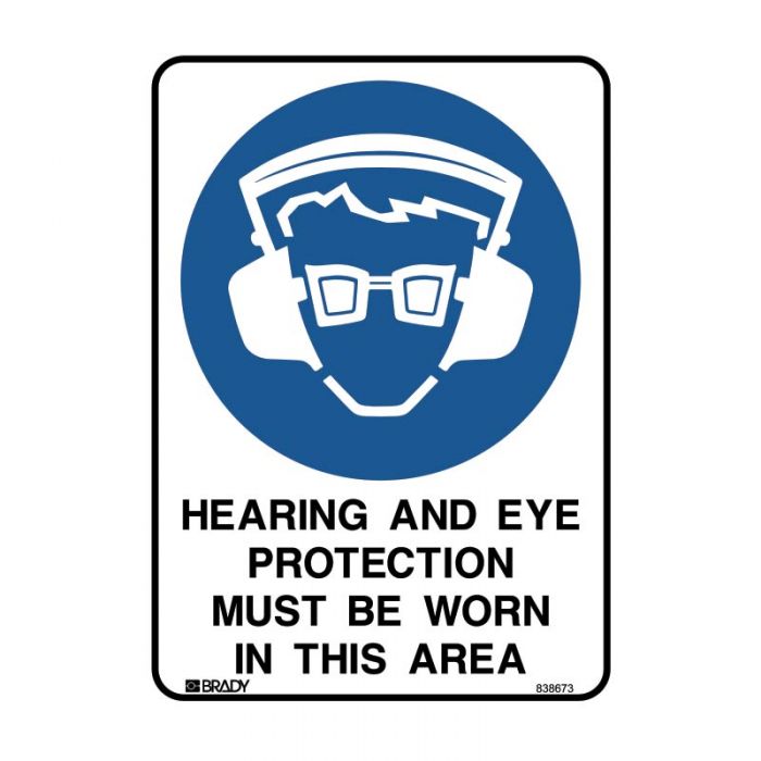 HEARING AND EYE PROTECTION METAL 300 X450MM
