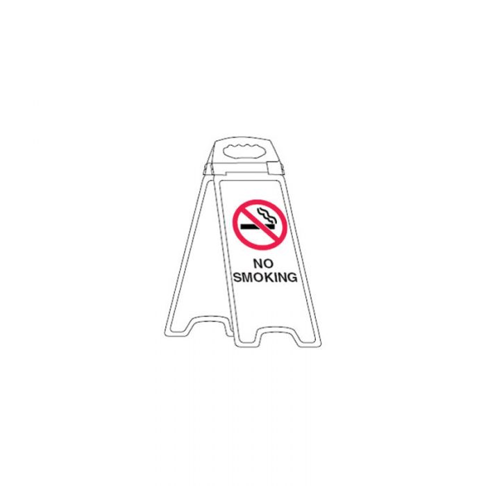 NO ENTRY FORLIFT IN USE -FLOOR STAND WHITE 280X670MM