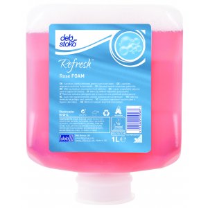 DEB REFRESH ROSE FOAM SOAP 1LTR CARTON OF 6