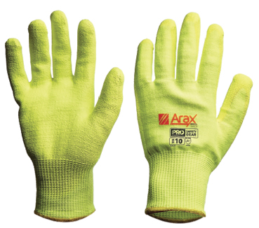 GLOVE ARAX GOLD PU S10 EN388 RATING 4543