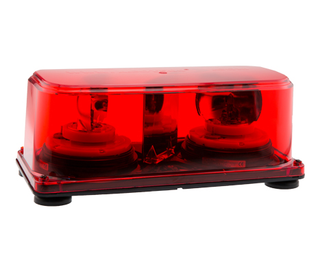 ROTATING MINI LIGHT BAR V12 55W RED