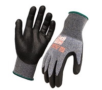 GLOVE ARAX CUT 5 TOUCH PU DIP S10 