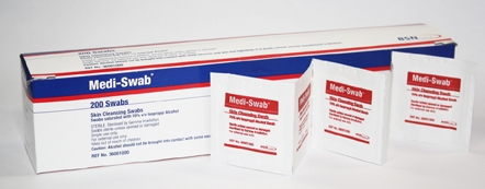 MEDI SWABS S&N (ALCOHOL) PK 200 