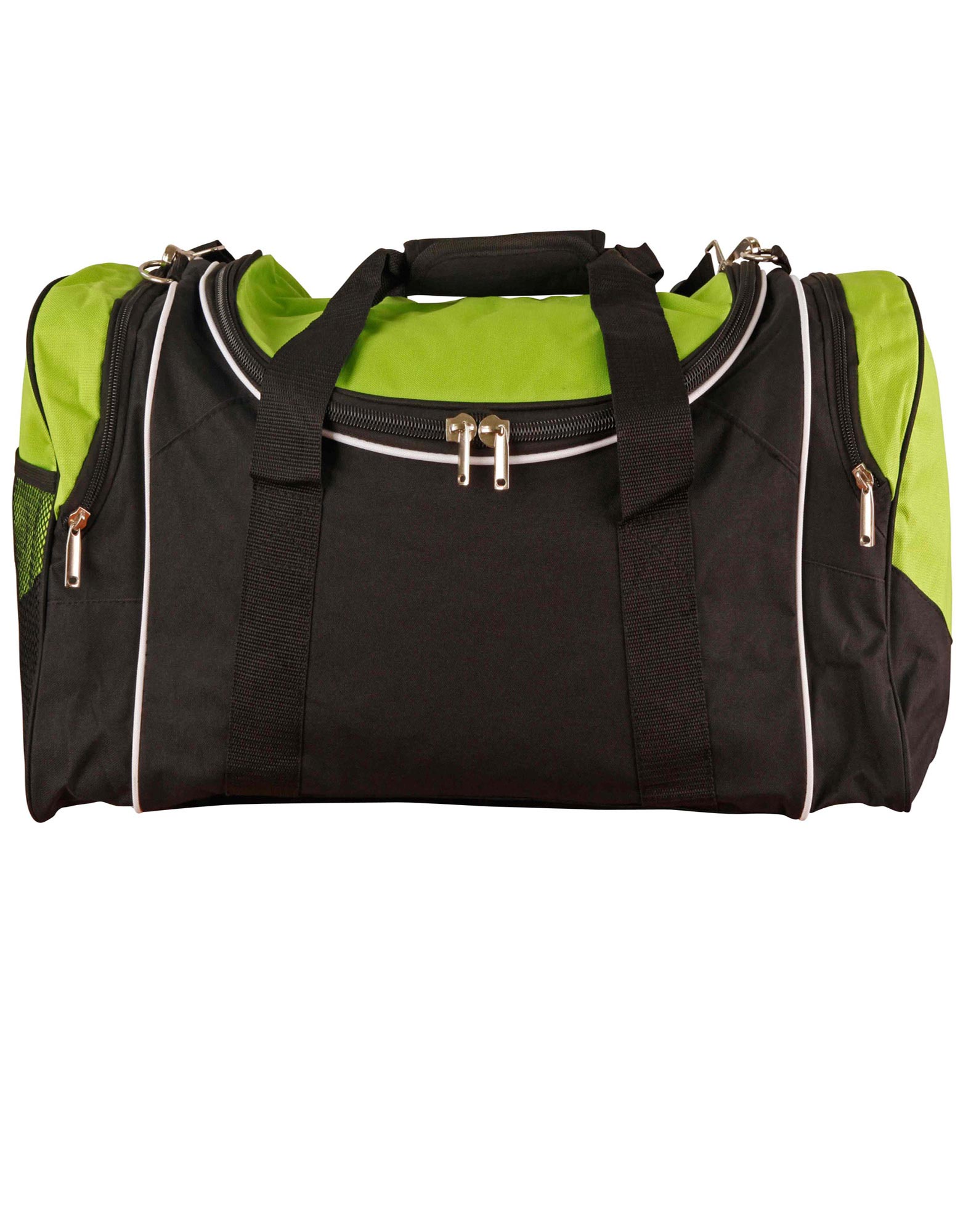 SPORTS BAG BLACK/WHITE/LIME 650 X 320 X 270MM