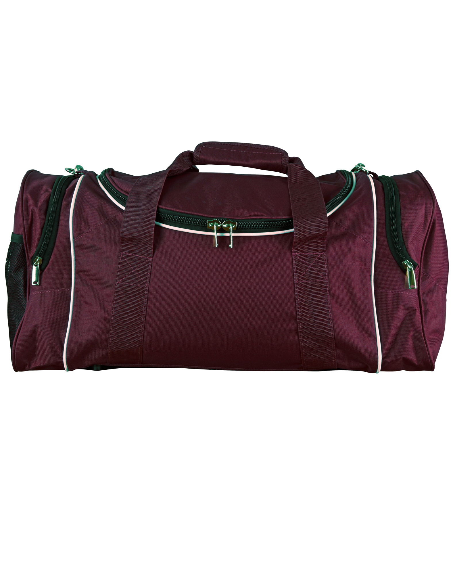 SPORTS BAG MAROON/WHITE/MAROON 650 X 320 X 270MM