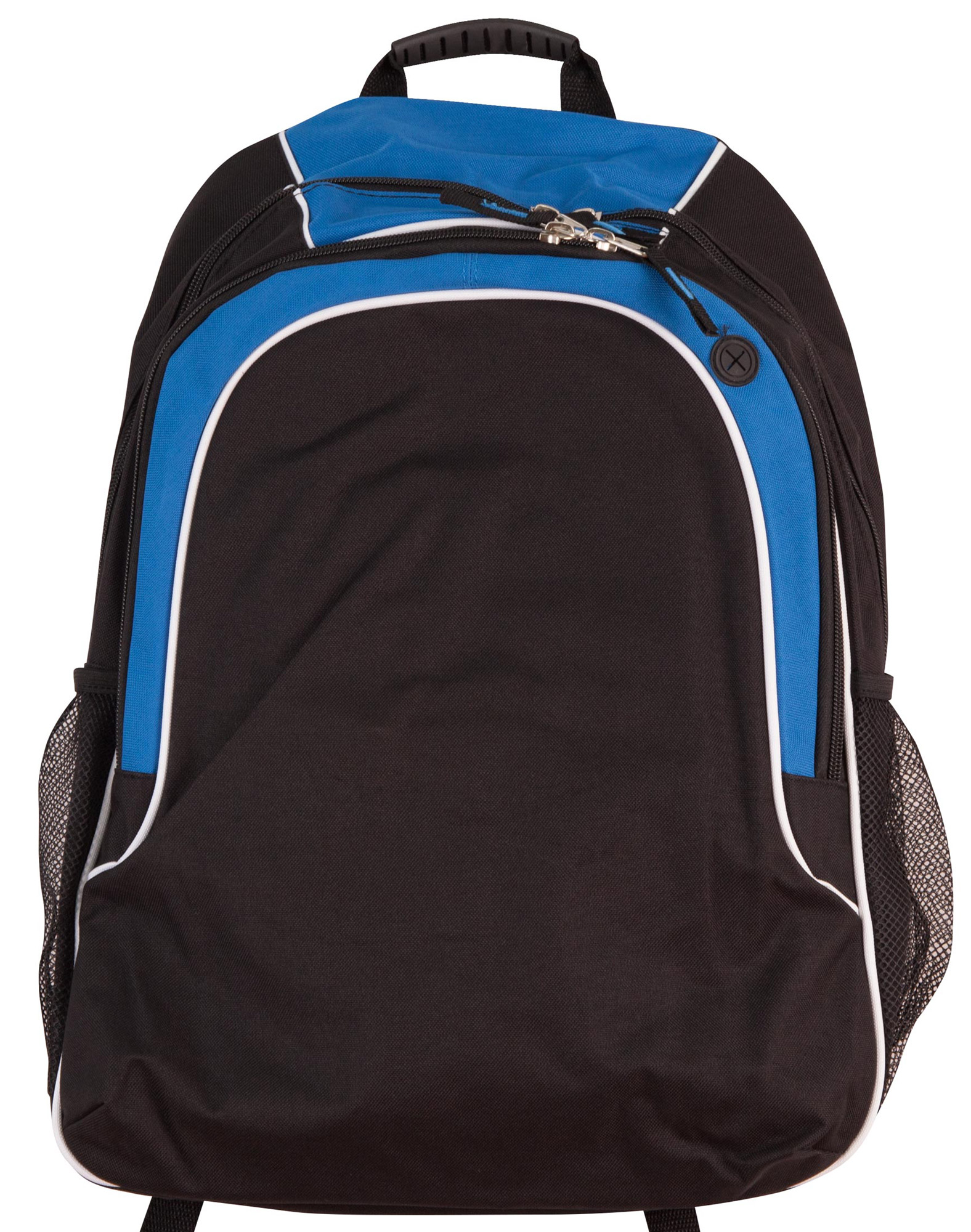 BAG BACK PACK BLACK/WHITE/ROYAL 35 X 43 X16CM 