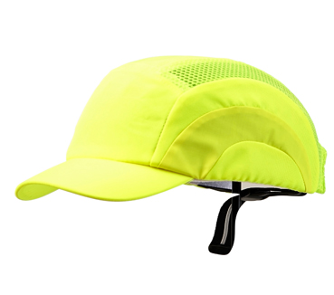 BUMP CAP SHORT PEAK FLUORO YELLOW -BASEBALL CAP STYLE