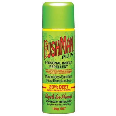 BUSHMAN INSECT REPELLANT 350G 20% DEET PLUS SUNSCREEN 15+