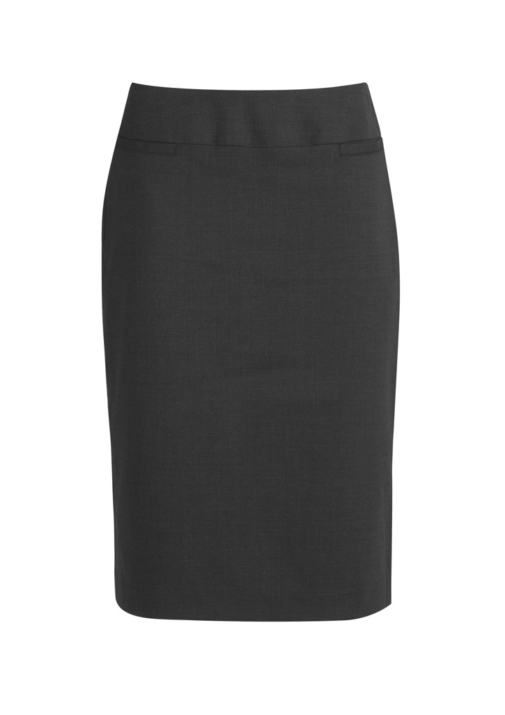 SKIRT LADIES CLASSIC CHARCOAL S10 - BELOW CHARCOAL EASY CARE FABRIC