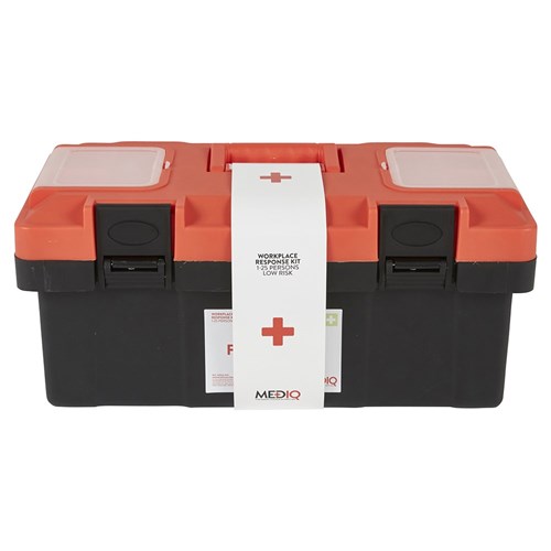 WORKPLACE RESPONSE FIRST AID KIT -PLASTIC TACKLE BOX