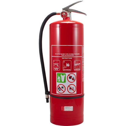 FIRE EXTINGUISHER 9LT WATER 175 x 630mmH AIR/WATER