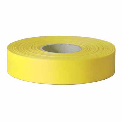 FLAGGING YELLOW 25mm x 75m