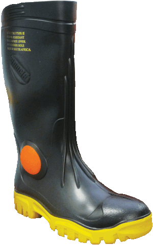 GUMBOOT STEEL CAP UTILITY SIZE 10 -PVC/NITRILE SOLE